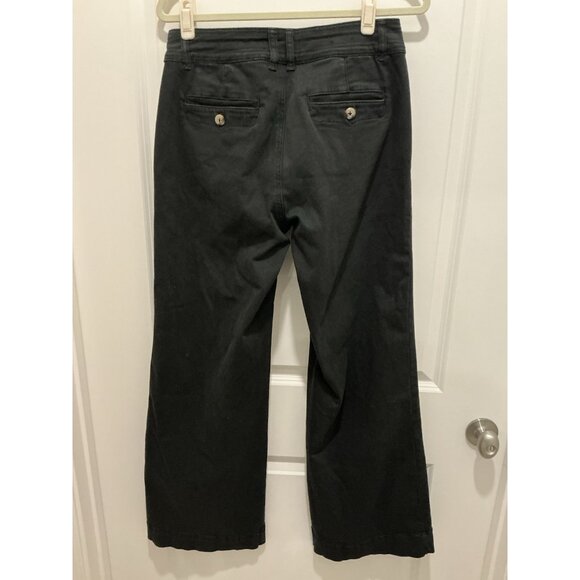 French Dressing Jeans Size 10 Olivia Wide Leg Black Half Seam - Picture 4 of 9